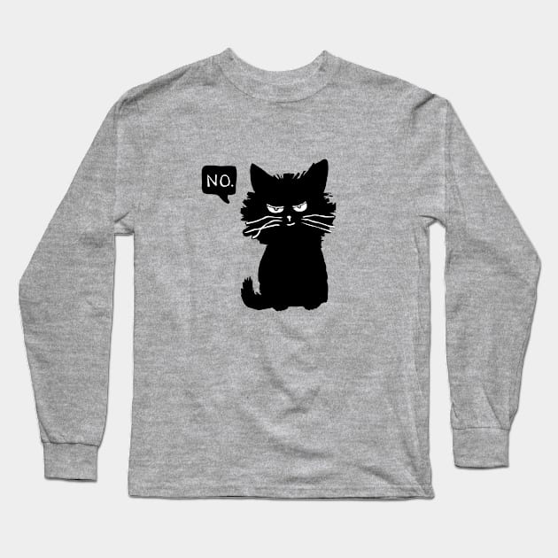 kitten no slogan Long Sleeve T-Shirt by Roocolonia